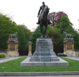 Imposing statue of King Leopold II on his horse is proudly found at Place du Trône which is surrounding the Royal Palace in Brussels, Belgium. How about a Hitler statue of same sort in Germany?