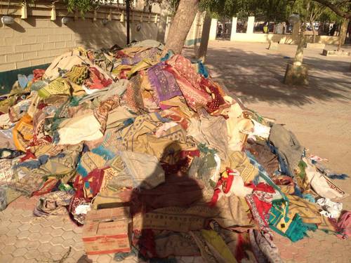 heap of prayer mats