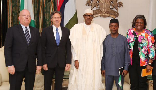 Buhari, Osinbajo With US Dep. Secs Of States