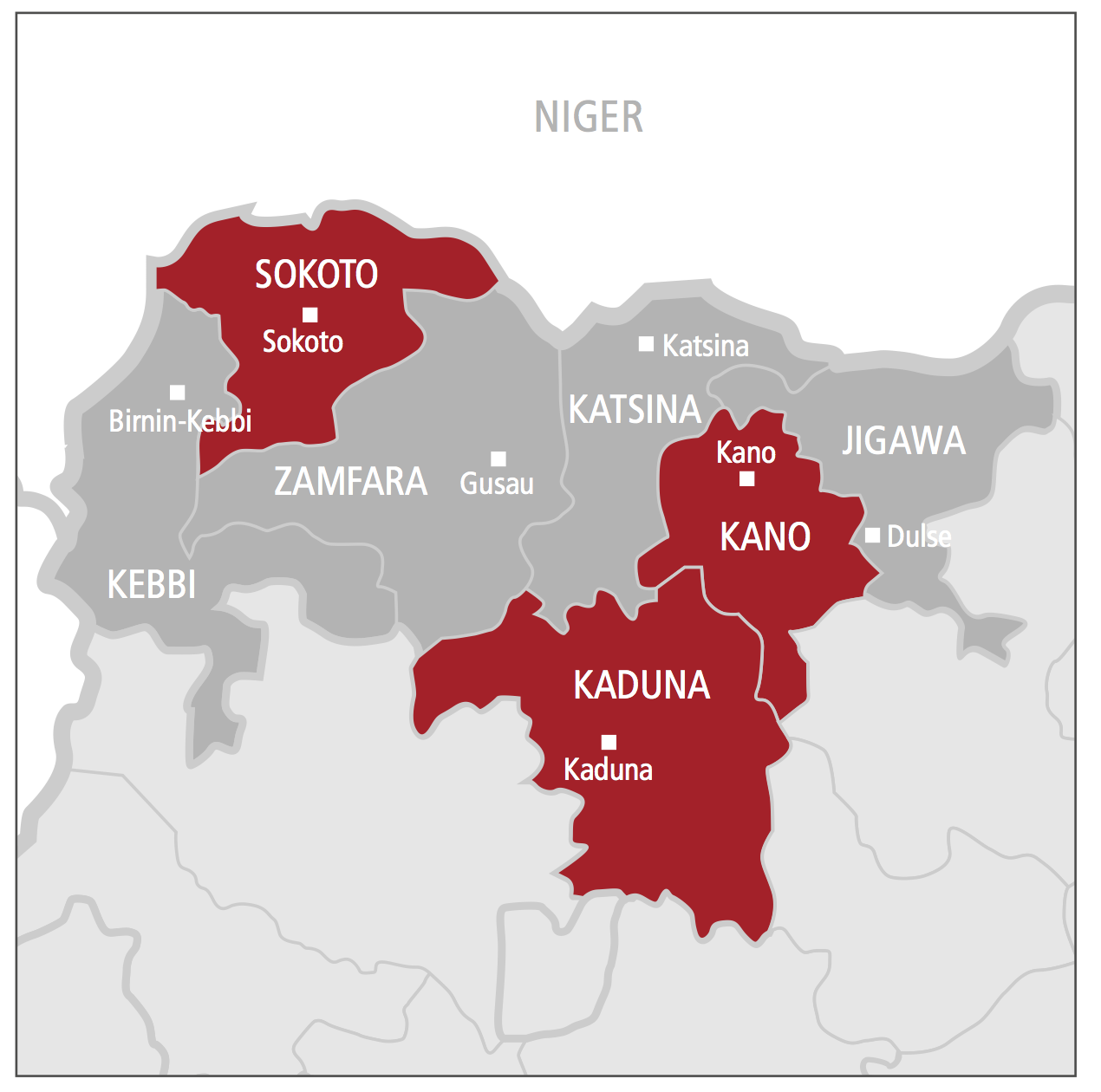 North western states of Nigeria [img: AOAV]