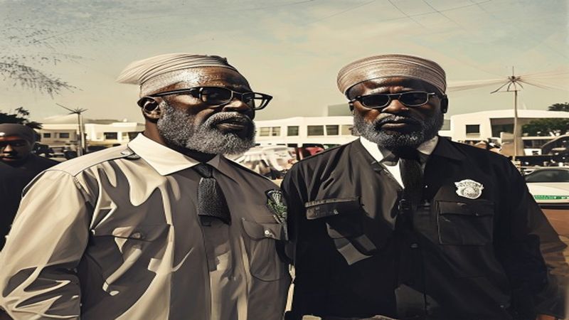 Pictures: UK Police Scoff Buhari’s Call To Arrest Nigerian Protesting Outside Abuja House