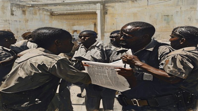 Police Beat Up College Students Under Nigerian Dictator Buhari Brutal Regime