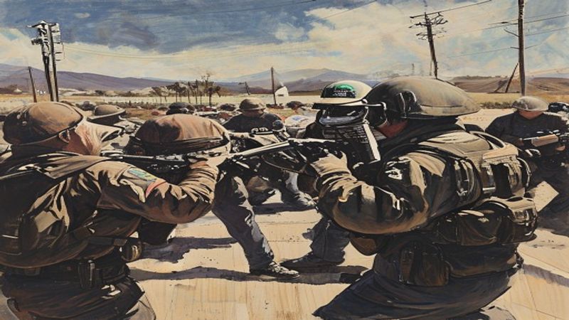 Frenzied invaders repelled by American border agents and Mexican security forces at El Paso border