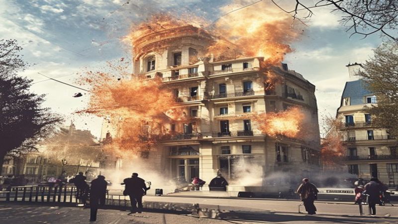 Powerful blast destroys American Academy in Paris