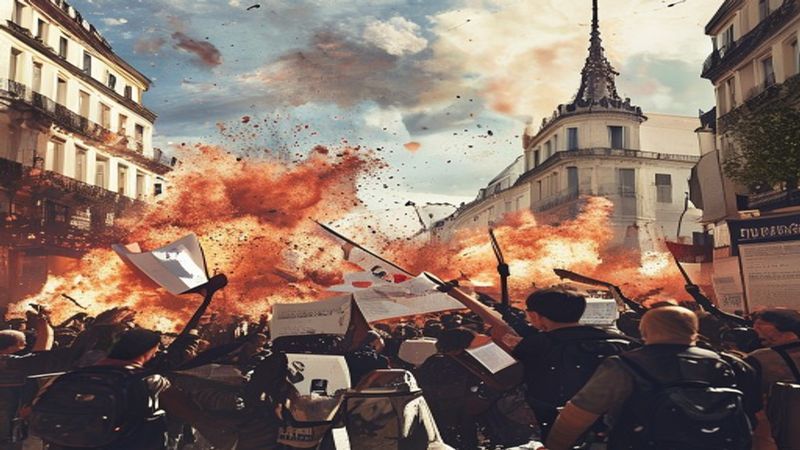 Riots spread from France across Europe