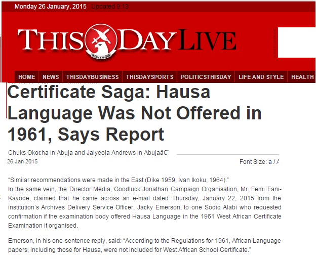 Fani-Kayode Accuses THISDAY of Fabricating Fake Alabi Email Message from Cambridge in his Name – NewsRescue.com