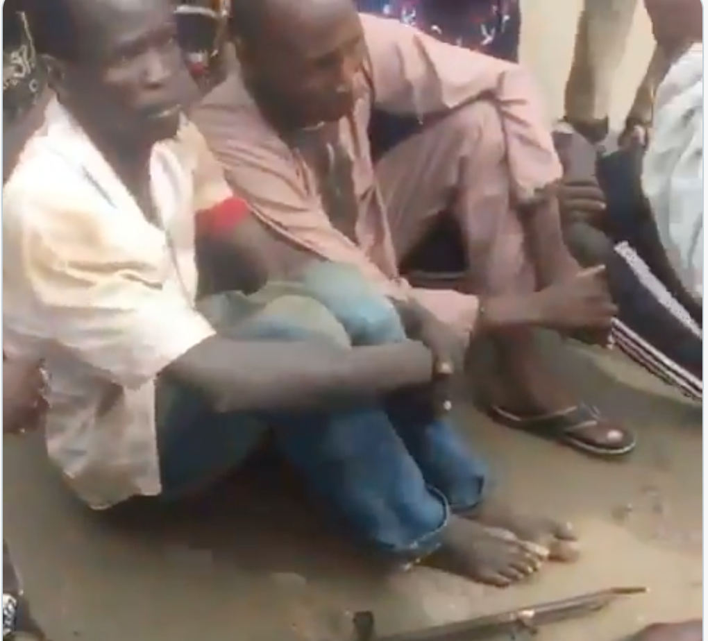 VIDEO: #June12thProtesters In Ondo Arrest Northerners Traveling From Gombe To Lagos With Locally Made Guns