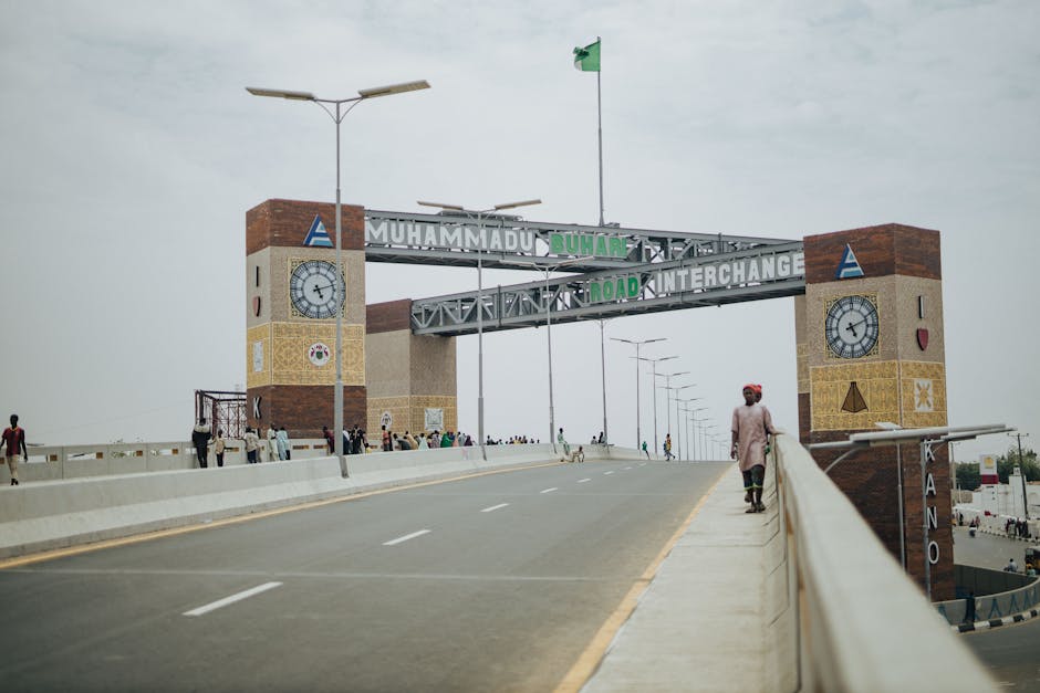 View of the Muhammad Buhari Road Interchange, Kano, Nigeria.
